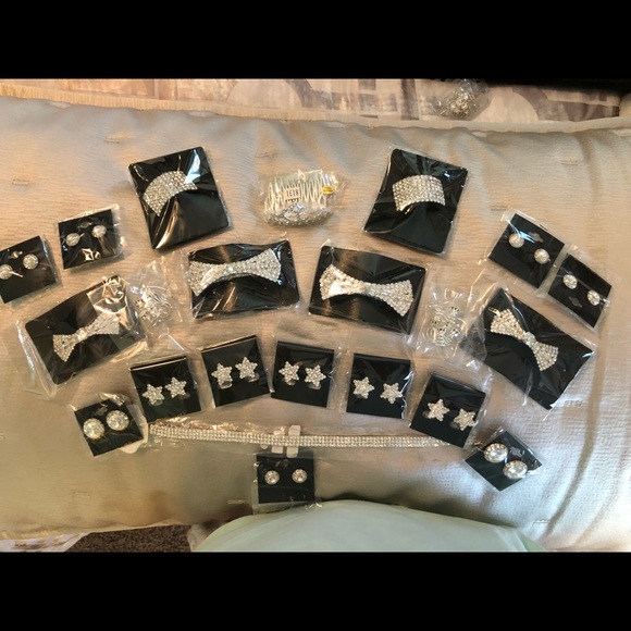 AB Crystal Rhinestone Jewelry..... $8 per item - Picture 1 of 5